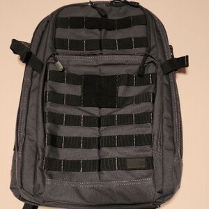 5.11 Tactical Charcoal and Black Backpack